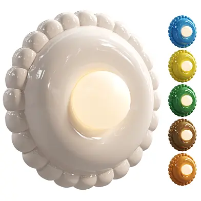 Luna 32cm soy ceramic wall lamp