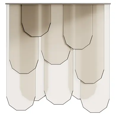 Geometric Fold Panel Curtains