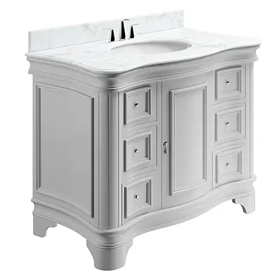 Katherine 42 Bath Vanity White Carrara Marble