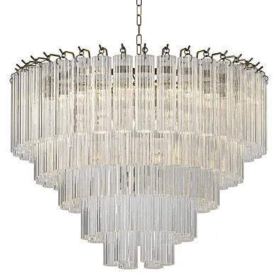 Pagazzi Toulouse Ribbed Glass Chandelier