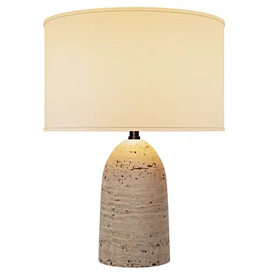 Sarezzo Stone Tapered Table Lamp By RH