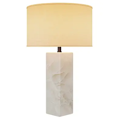 Sarezzo Stone Square Table Lamp By RH