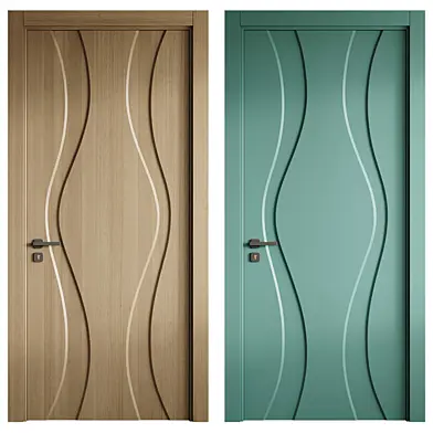 Modern and Wooden Door 03