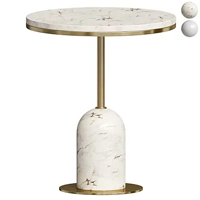 White marble coffee table