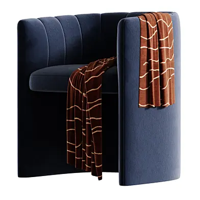 Clark Light Persimmon Faux Mohair Dining Armchair