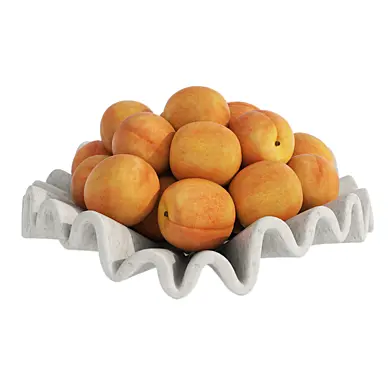 Apricot marble bowl
