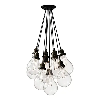 Big Bulbs Cluster Pendant Light Chandelier 03