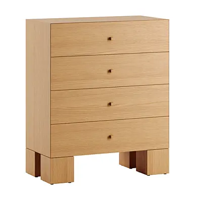Kuben Drawers 1x4 by Ferm Living