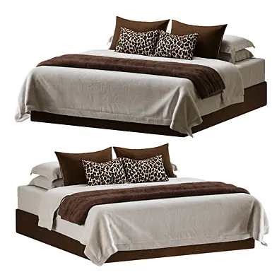 Bed sheets leopard pillows