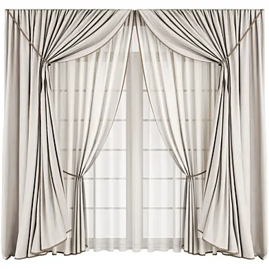 MI Silk and Cotton Curtain Set 133