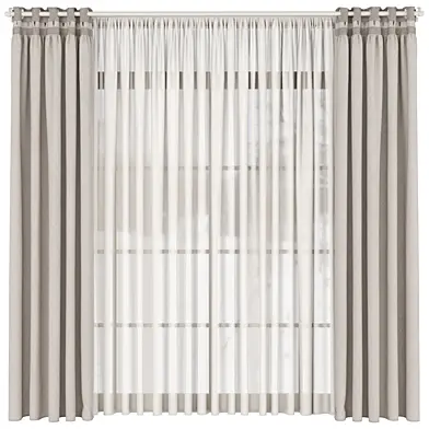 Silk and Cotton Curtain Set 118