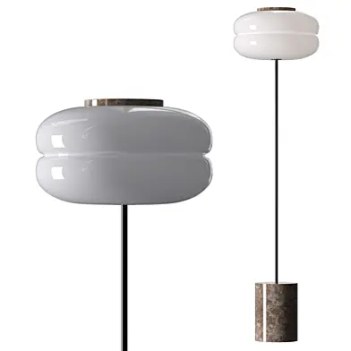 Westwing Collection Bun Marble Floor Lamp