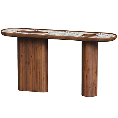Creta Eucalyptus Wood Console