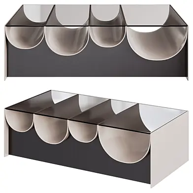 Waves Coffee Table and Cabinet By Minotti 03
