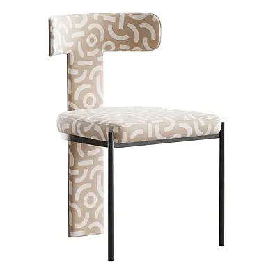 Contemporary Armless Chair with Padded Upholstery