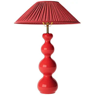 Pooky The Wobster Ceramic Ruched Shade Table Lamp