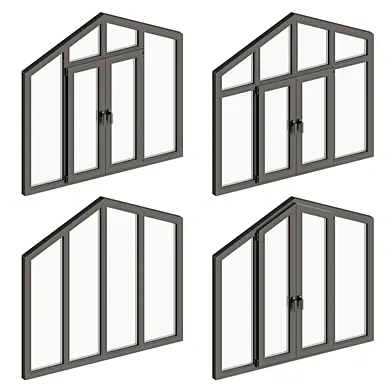 Pentagonal-triangle window with a tilt angle 25°