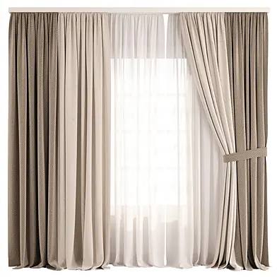 Herringbone Curtain and Sheer Set92