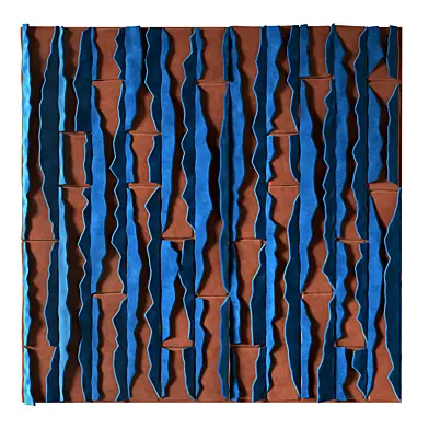 Панно Metropolis Terracotta and Blue