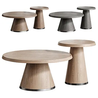 Aubin Round Pedestal Coffee Table westelm