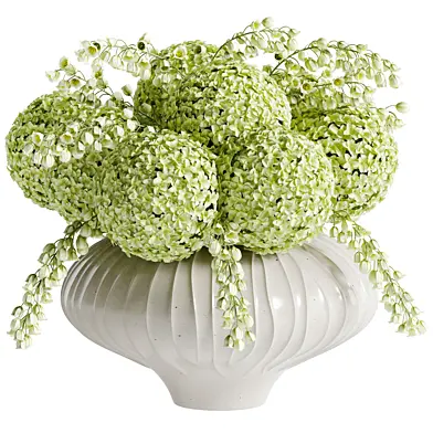 Spherical Bouquet in a Clay Pot 175