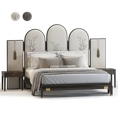 Bollu Celeste Fiorita Bed