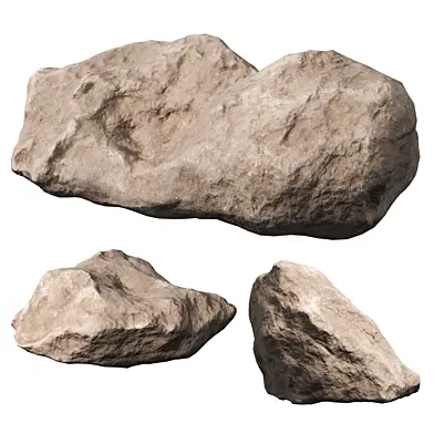 Low Poly Rocks 16