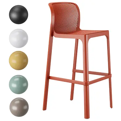 Пластиковый сетчатый высокий стул Net stool от NARDI
