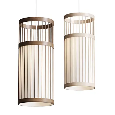 Japanese Zen Bamboo Pendant Light