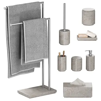 Simba Marble Bathroom Set