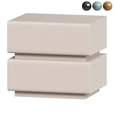 Modern simple solid wood bedside table