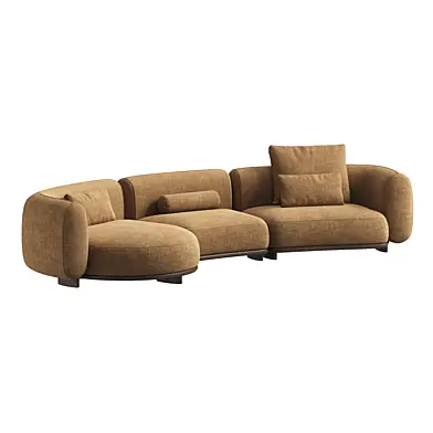 Daku Sofa penisola 4 posti Naturedesign