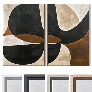 Set of large wall paintings 3667