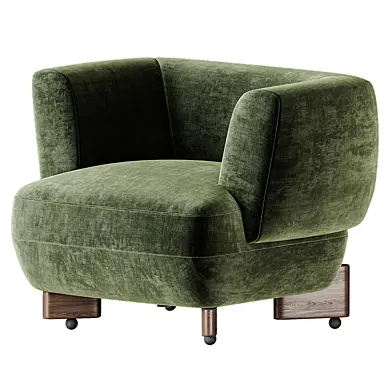 Antonella Stone Cream Woven Fabric Occasional Chair