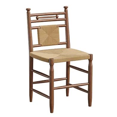 Abigail Woven Rush Counter Stool
