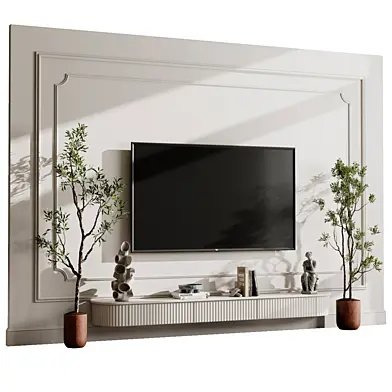 TV Wall set 52 - Classic Wall Panel Decor
