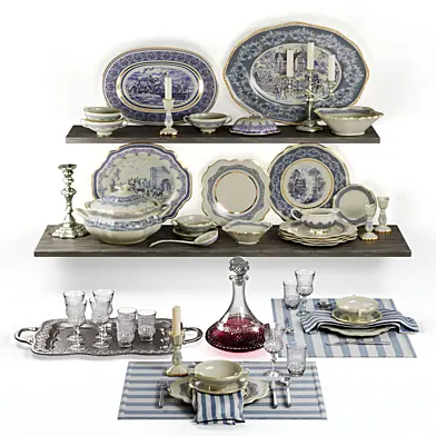 Victorian style tableware