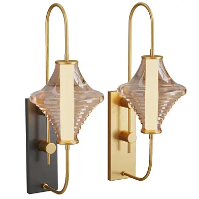 LED Glass Lampshade Wall Sconce Light