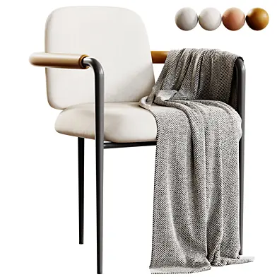 Avont White Performance Fabric Dining Armchair