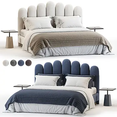 Liel Velour Bed Divan
