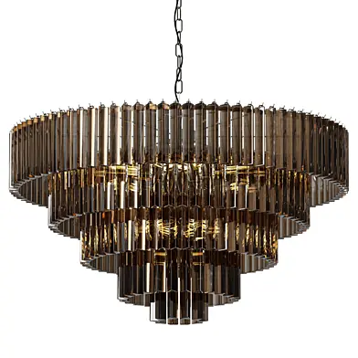 Trihedron Smoky 14 Light Chandelier