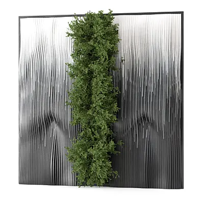 Indoor Wall Vertical Garden Wooden Base_Set 4558