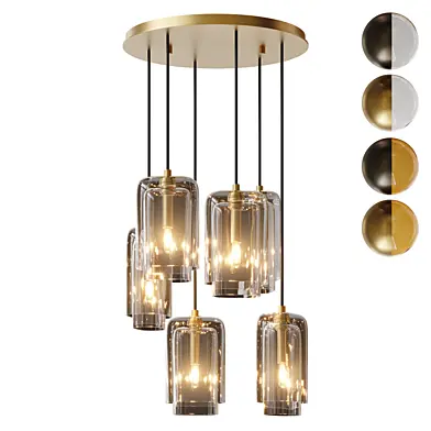 RH Lacour Cluster Chandelier 24