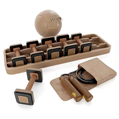 Gym Equipment Dumbbell leather Set