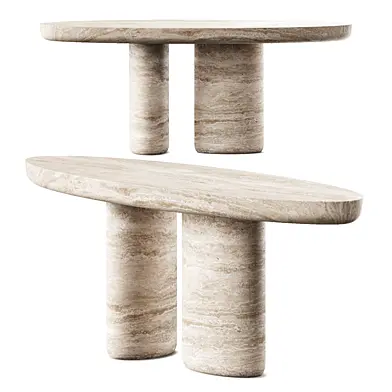 Mohdern Travertine Becagli Dress Console