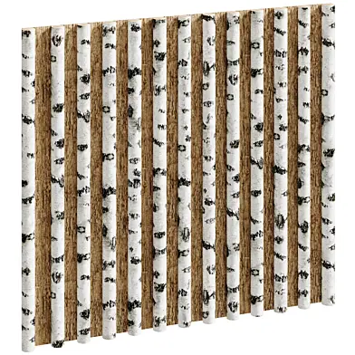 Wood panel с березами set2