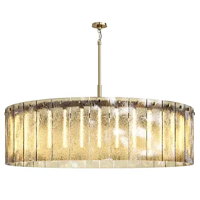 Calamette Modern Glass Round Chandelier