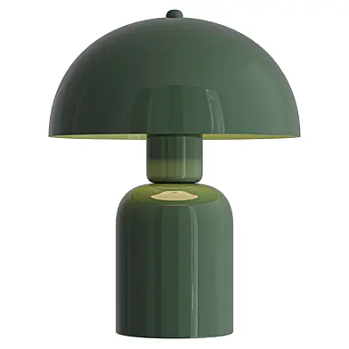 Vintage Burgundy Metal Table Lamp