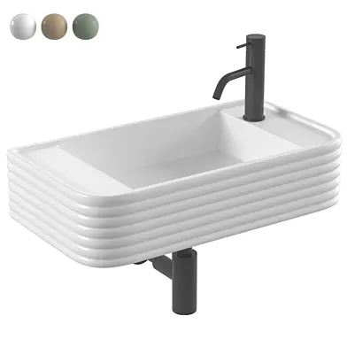 Arezzo Groove Wall Hung Basin