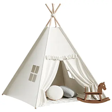 Kids Teepee Play Tent Set
